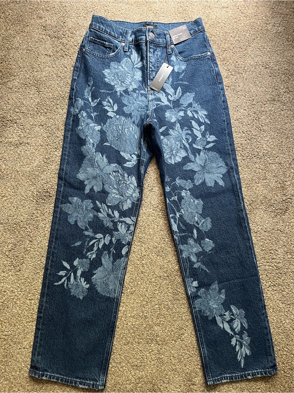 NWT Express Floral Printed Jeans (2S)